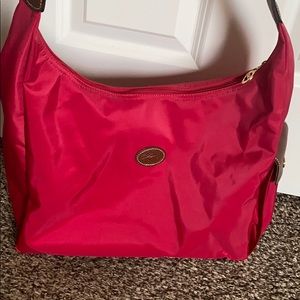 Red Nylon Longchamp Bag